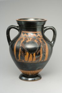 Zwartfigurenamfoor, midden 6e eeuw v.Chr.
